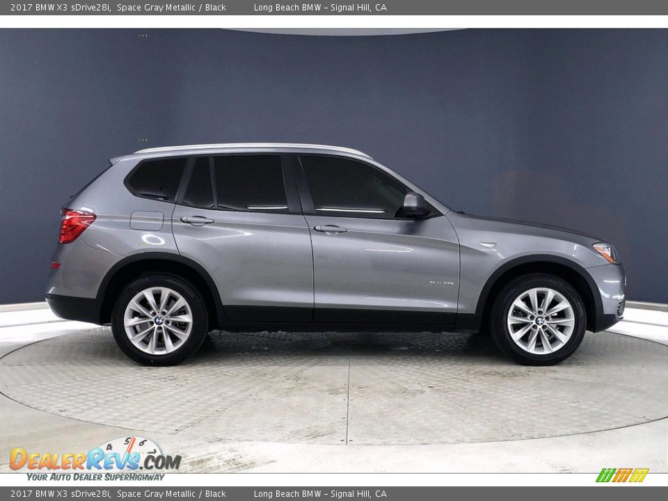 2017 BMW X3 sDrive28i Space Gray Metallic / Black Photo #14