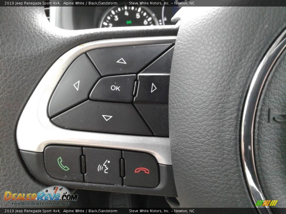 2019 Jeep Renegade Sport 4x4 Alpine White / Black/Sandstorm Photo #18