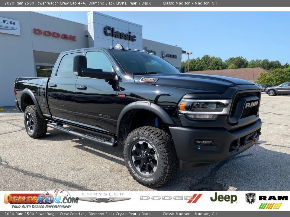 2020 Ram 2500 Power Wagon Crew Cab 4x4 Diamond Black Crystal Pearl / Black Photo #1
