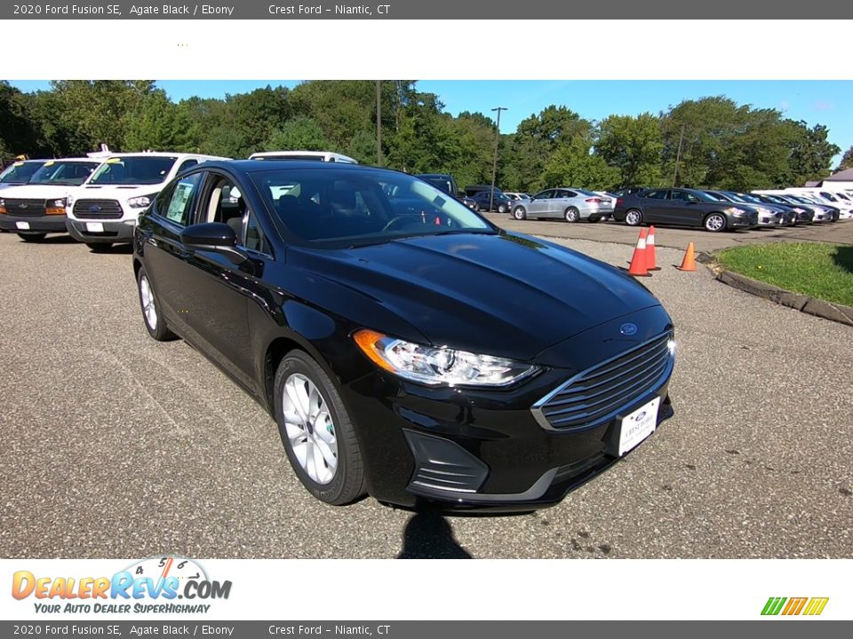 2020 Ford Fusion SE Agate Black / Ebony Photo #1
