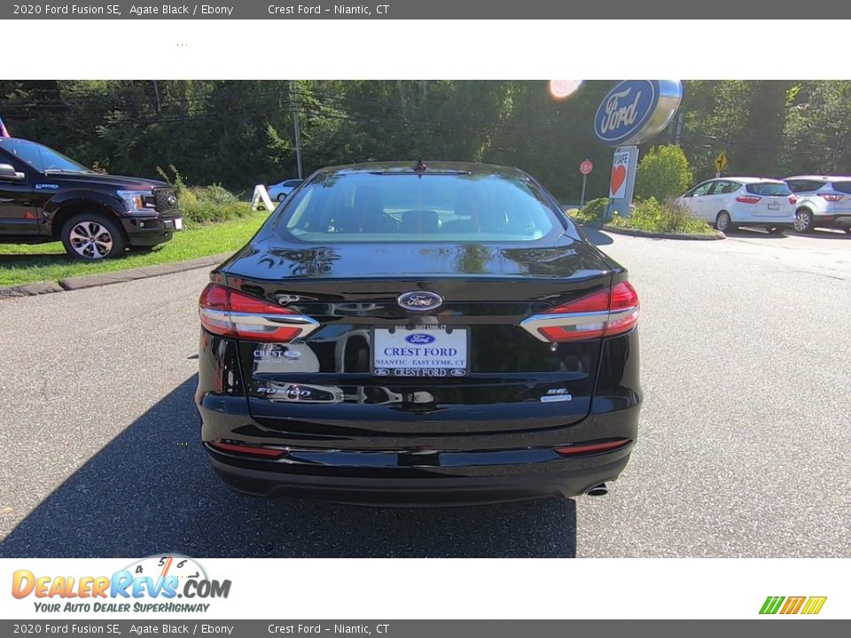 2020 Ford Fusion SE Agate Black / Ebony Photo #6