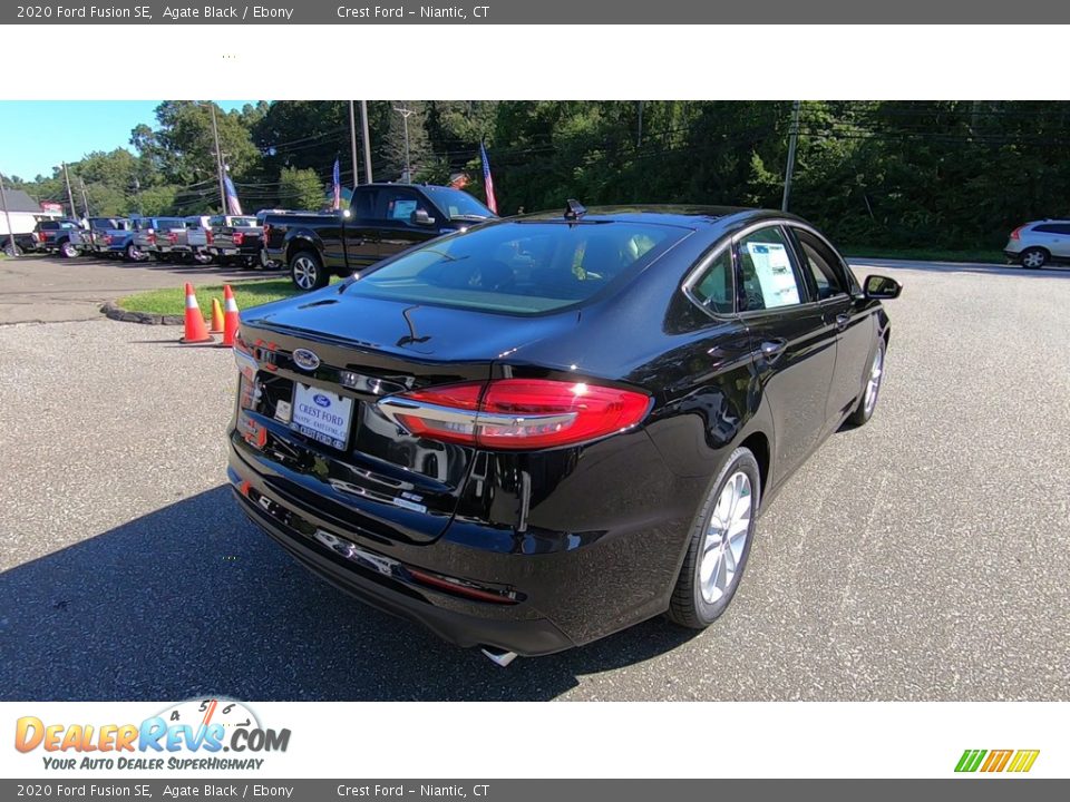 2020 Ford Fusion SE Agate Black / Ebony Photo #7