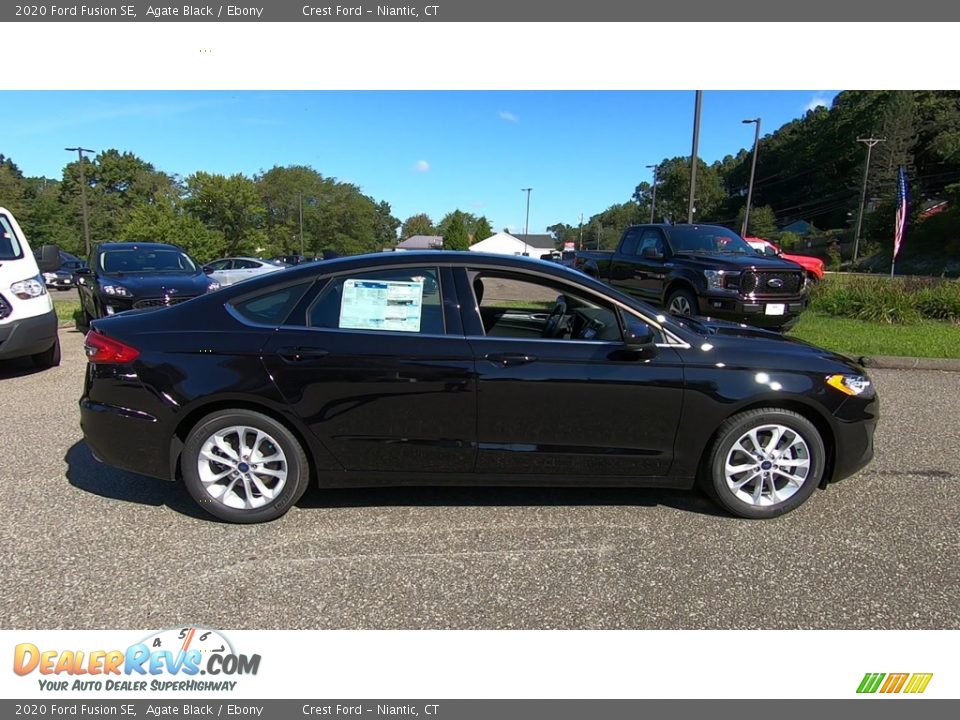 2020 Ford Fusion SE Agate Black / Ebony Photo #8