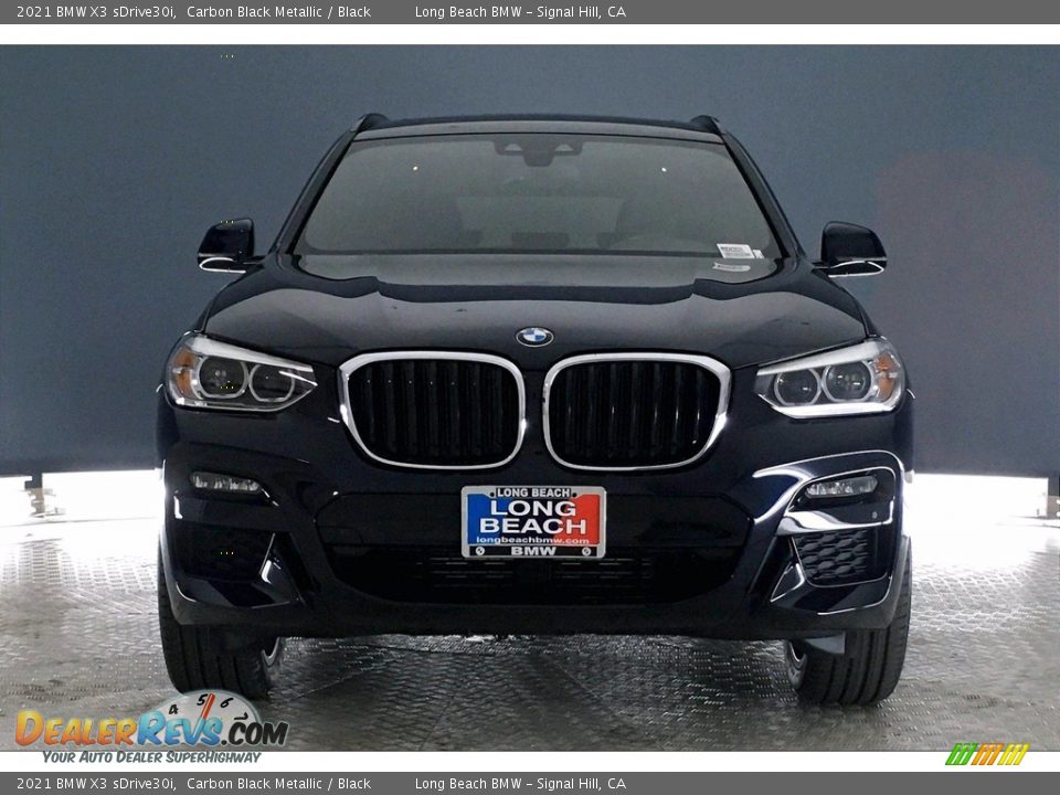 2021 BMW X3 sDrive30i Carbon Black Metallic / Black Photo #2