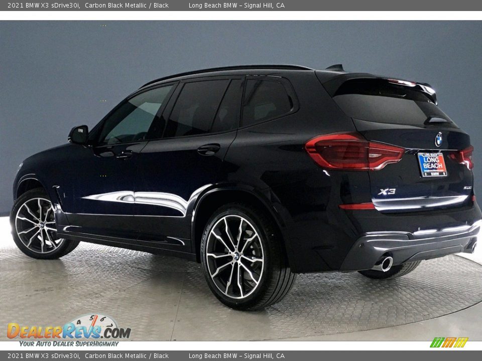 2021 BMW X3 sDrive30i Carbon Black Metallic / Black Photo #3