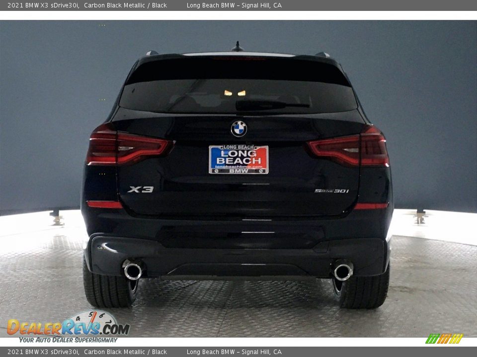 2021 BMW X3 sDrive30i Carbon Black Metallic / Black Photo #4