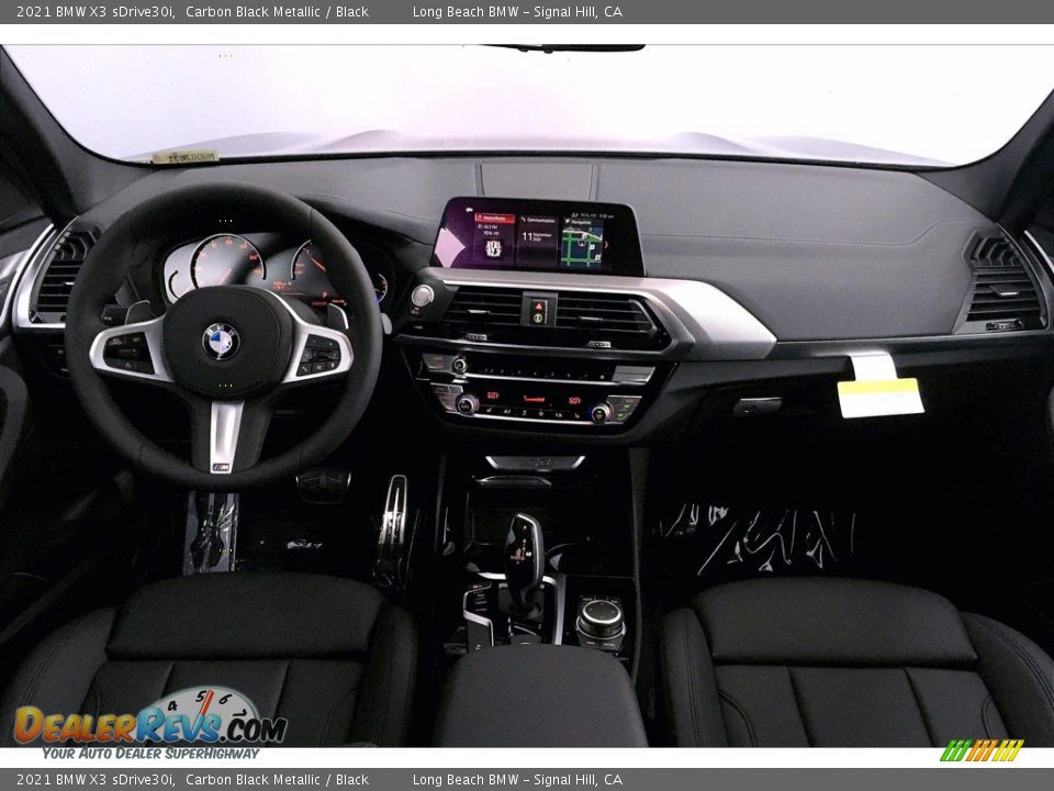 Black Interior - 2021 BMW X3 sDrive30i Photo #5