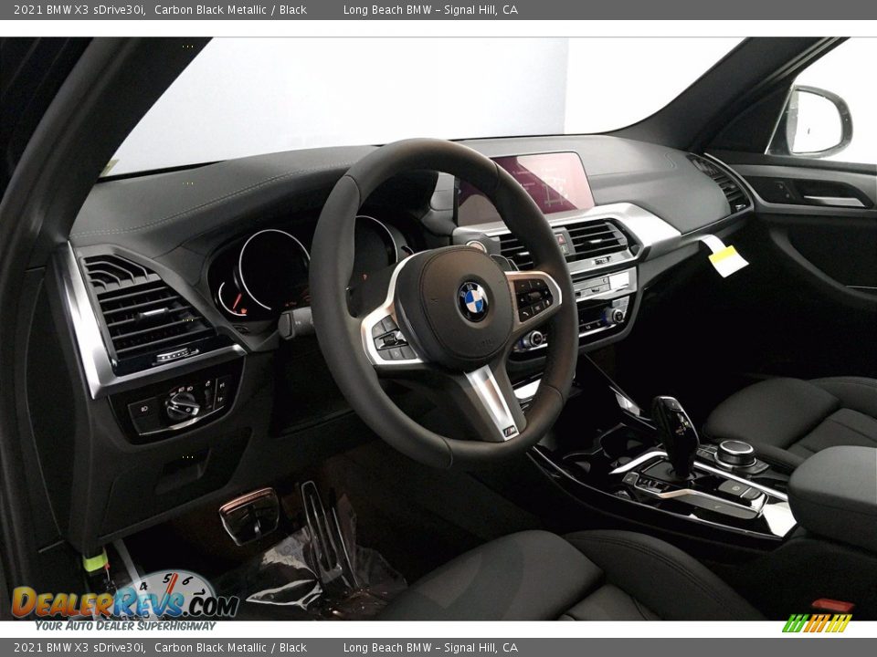 2021 BMW X3 sDrive30i Carbon Black Metallic / Black Photo #7