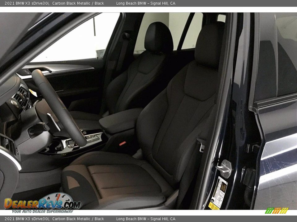 2021 BMW X3 sDrive30i Carbon Black Metallic / Black Photo #9