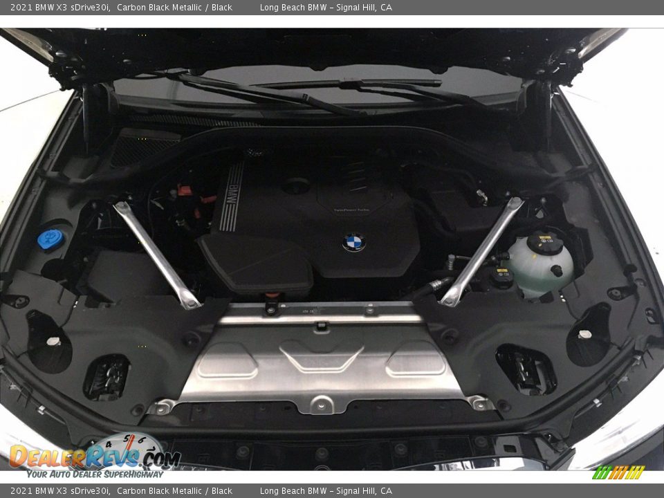 2021 BMW X3 sDrive30i Carbon Black Metallic / Black Photo #10