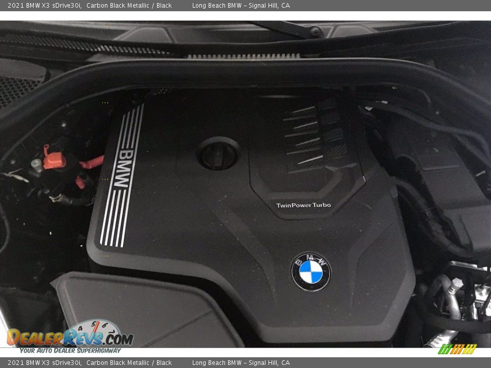2021 BMW X3 sDrive30i Carbon Black Metallic / Black Photo #11