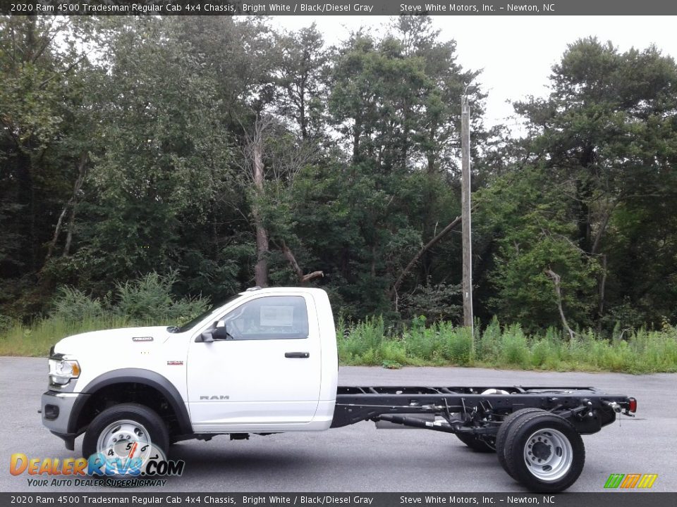 2020 Ram 4500 Tradesman Regular Cab 4x4 Chassis Bright White / Black/Diesel Gray Photo #1