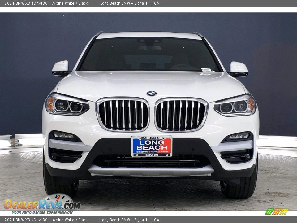 2021 BMW X3 sDrive30i Alpine White / Black Photo #2