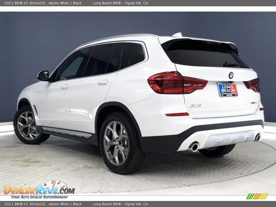 2021 BMW X3 sDrive30i Alpine White / Black Photo #3