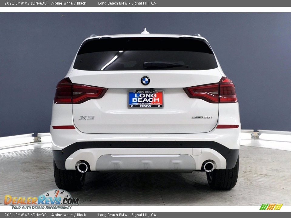 2021 BMW X3 sDrive30i Alpine White / Black Photo #4