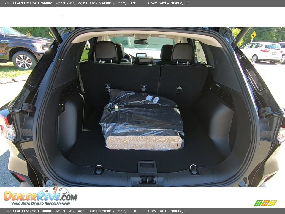 2020 Ford Escape Titanium Hybrid 4WD Agate Black Metallic / Ebony Black Photo #21