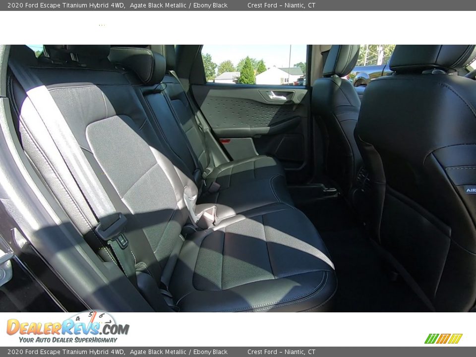 2020 Ford Escape Titanium Hybrid 4WD Agate Black Metallic / Ebony Black Photo #23