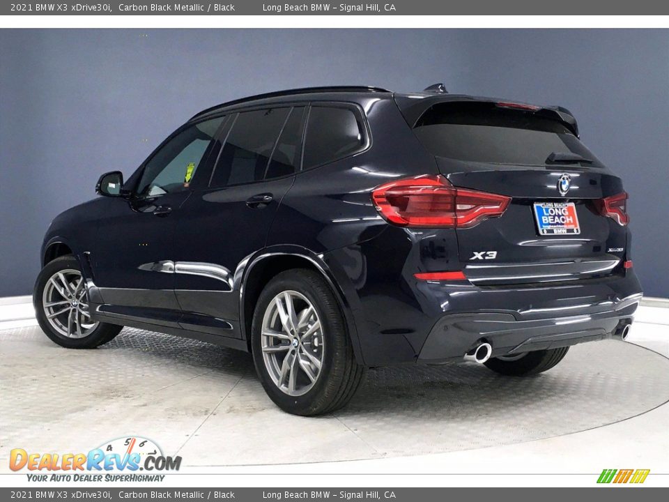 2021 BMW X3 xDrive30i Carbon Black Metallic / Black Photo #3