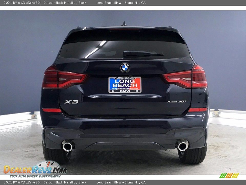 2021 BMW X3 xDrive30i Carbon Black Metallic / Black Photo #4