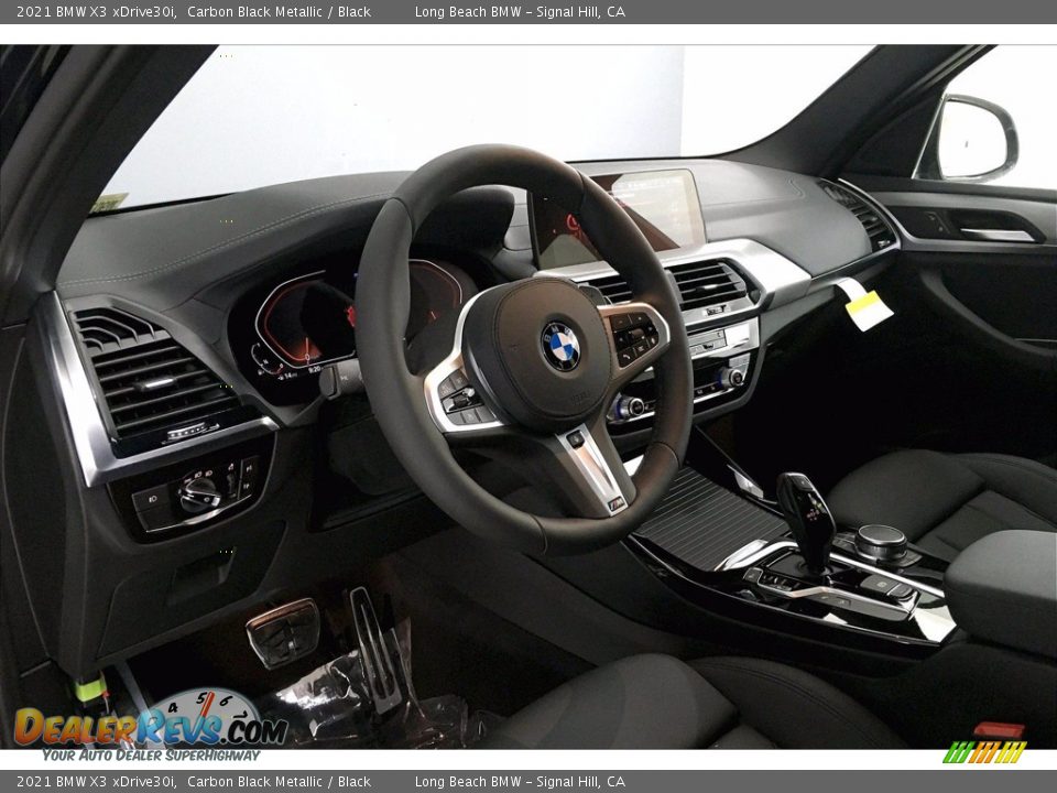 2021 BMW X3 xDrive30i Carbon Black Metallic / Black Photo #7