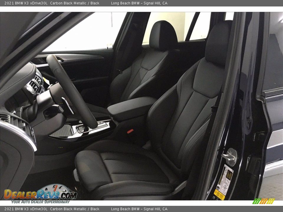 2021 BMW X3 xDrive30i Carbon Black Metallic / Black Photo #9