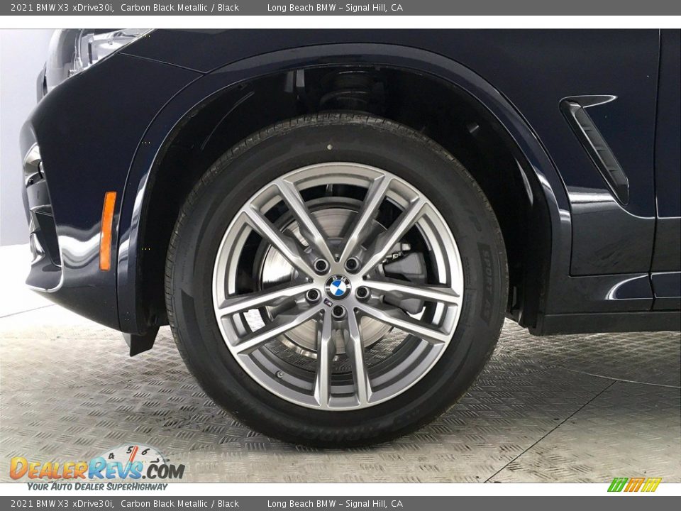 2021 BMW X3 xDrive30i Carbon Black Metallic / Black Photo #12