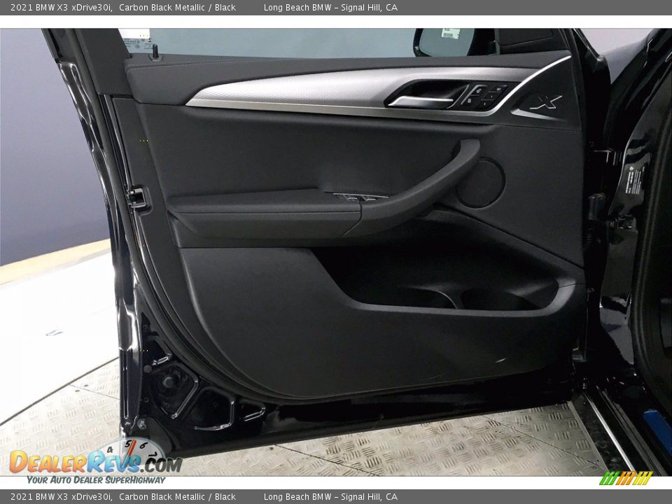 2021 BMW X3 xDrive30i Carbon Black Metallic / Black Photo #13