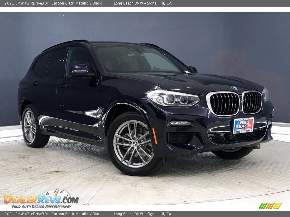 2021 BMW X3 xDrive30i Carbon Black Metallic / Black Photo #19