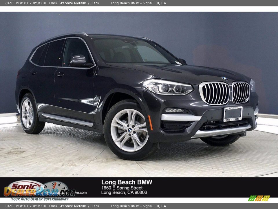 2020 BMW X3 xDrive30i Dark Graphite Metallic / Black Photo #1