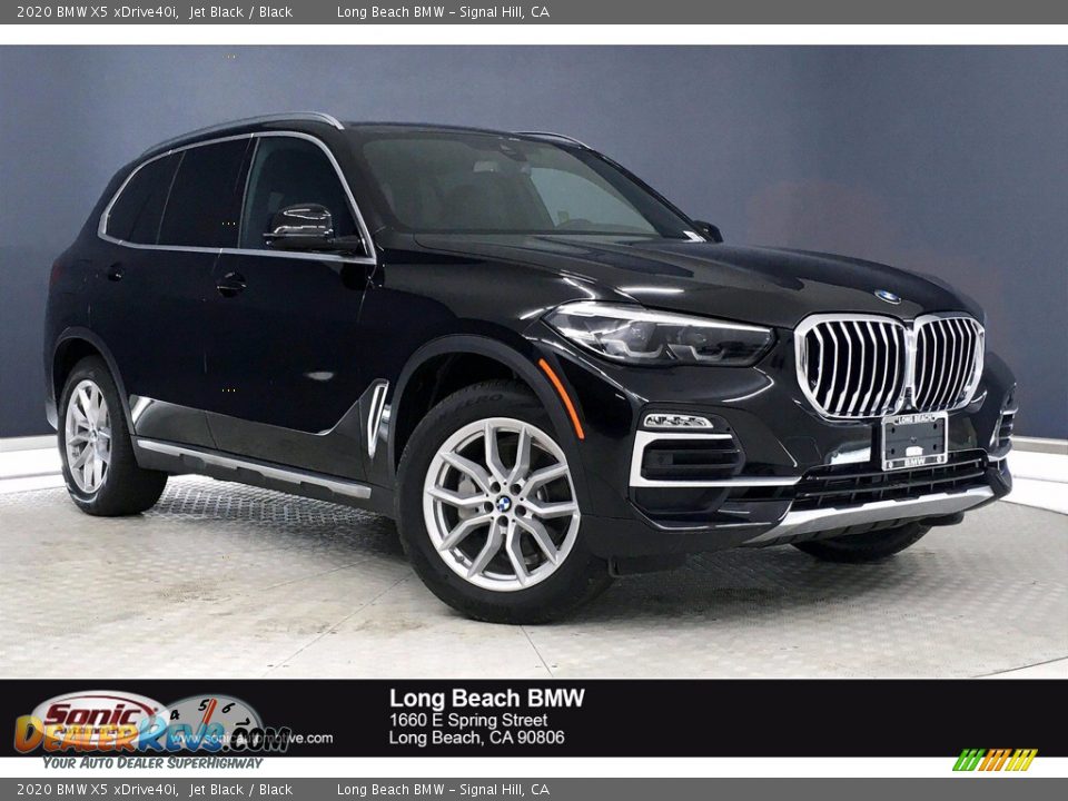 2020 BMW X5 xDrive40i Jet Black / Black Photo #1