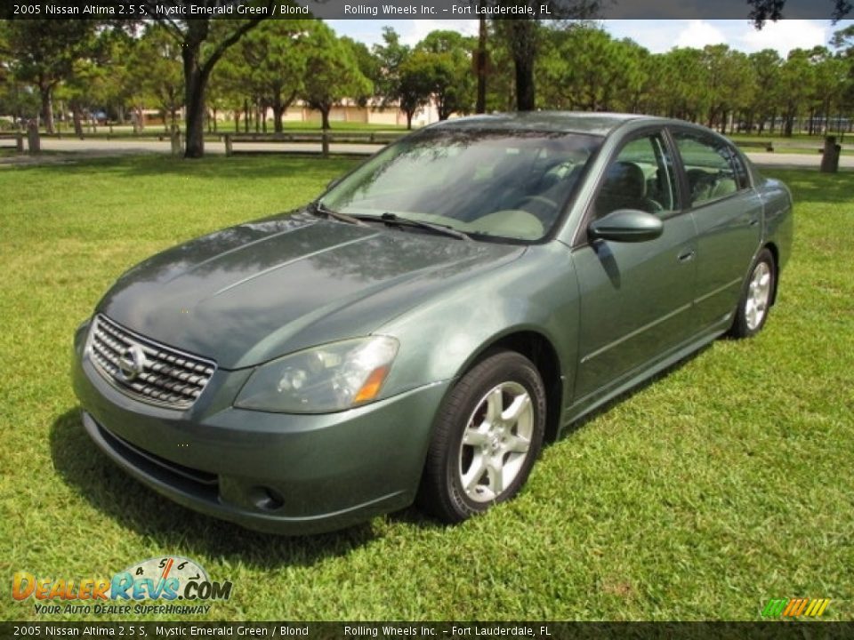 2005 Nissan Altima 2.5 S Mystic Emerald Green / Blond Photo #1