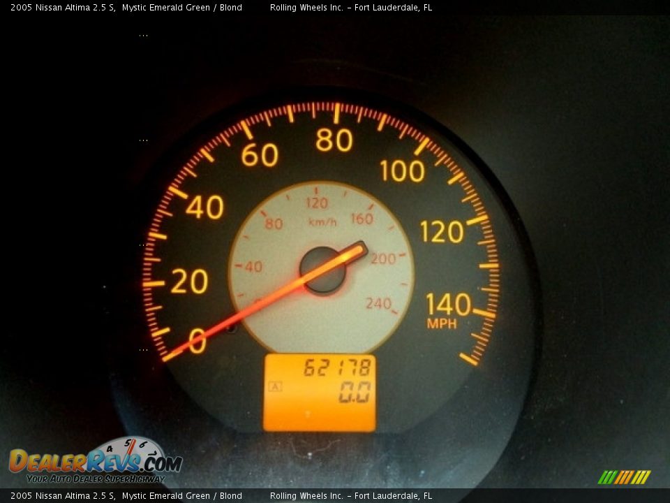 2005 Nissan Altima 2.5 S Mystic Emerald Green / Blond Photo #2