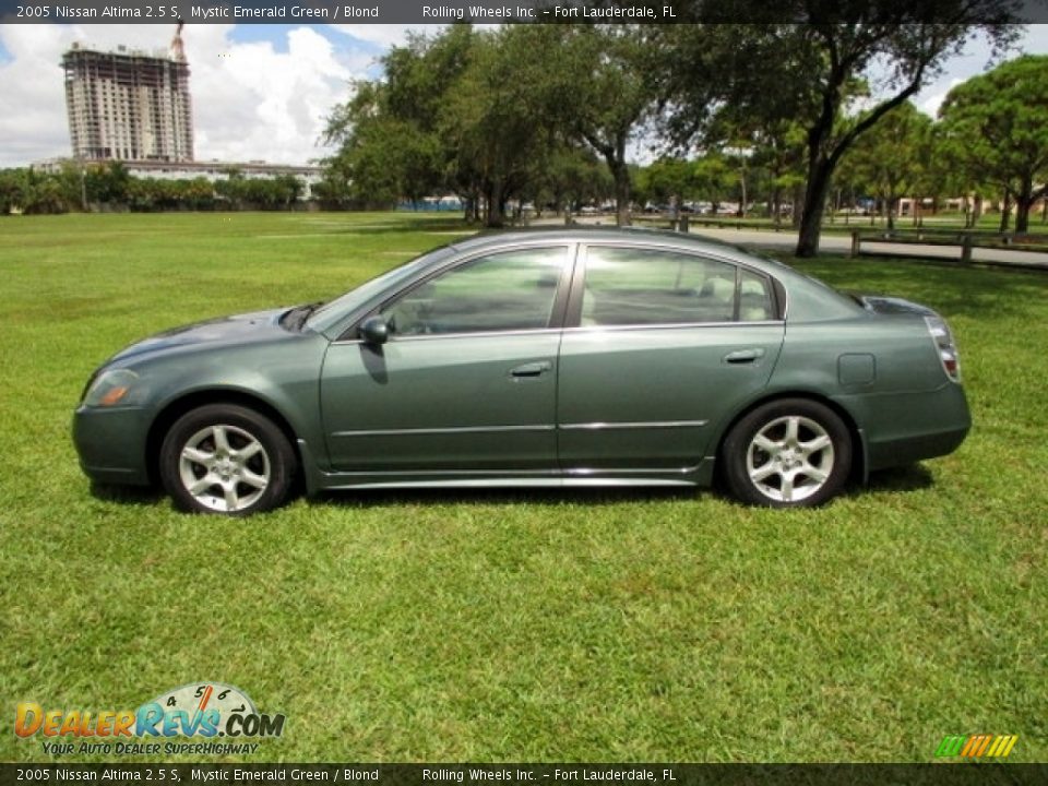 2005 Nissan Altima 2.5 S Mystic Emerald Green / Blond Photo #3