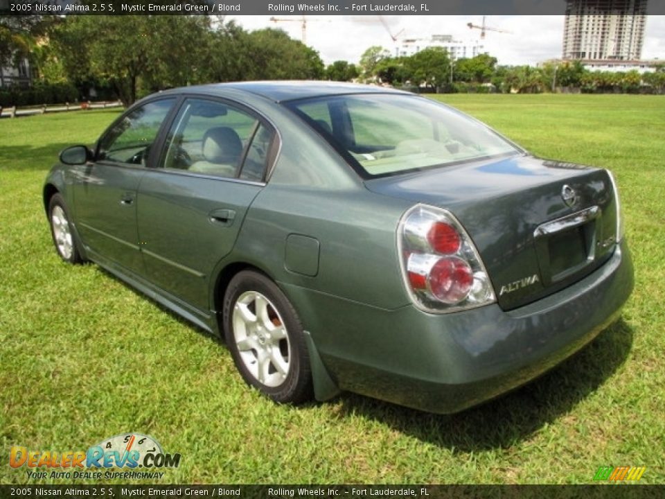 2005 Nissan Altima 2.5 S Mystic Emerald Green / Blond Photo #5