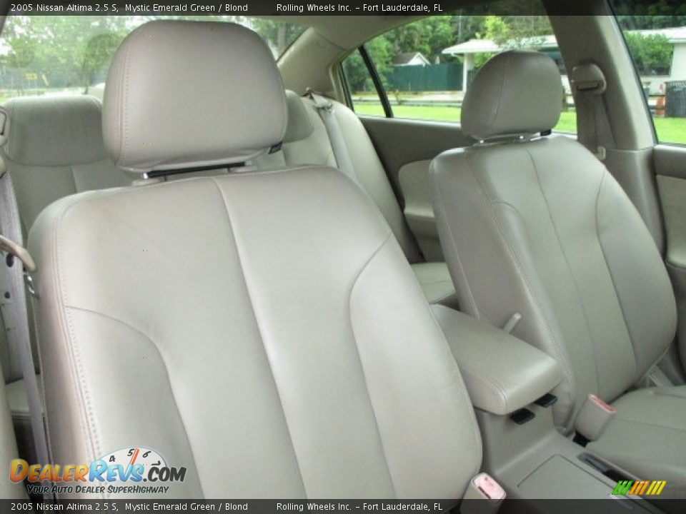 2005 Nissan Altima 2.5 S Mystic Emerald Green / Blond Photo #6