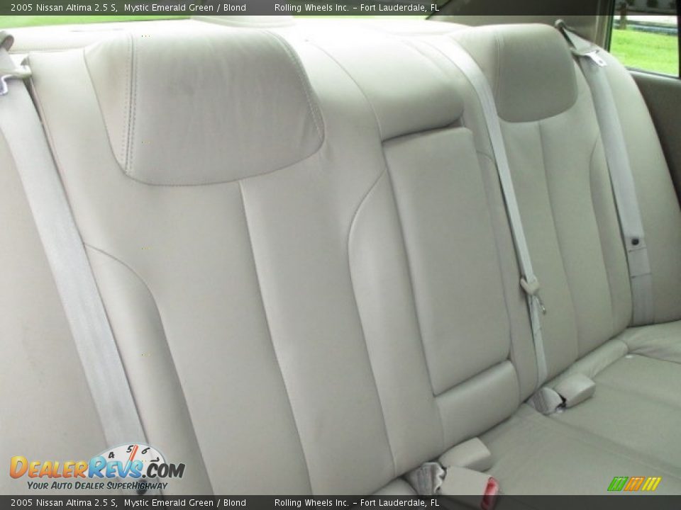 2005 Nissan Altima 2.5 S Mystic Emerald Green / Blond Photo #8