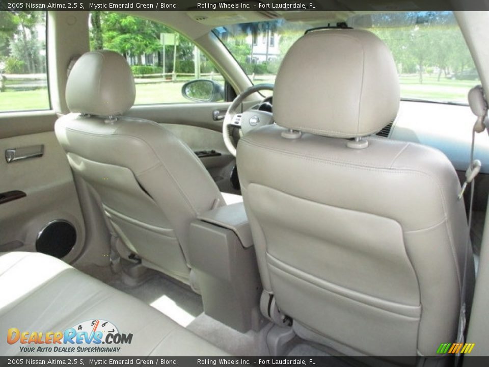 2005 Nissan Altima 2.5 S Mystic Emerald Green / Blond Photo #10