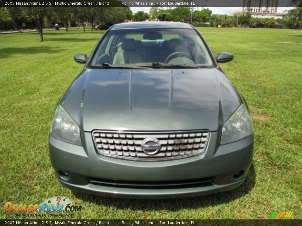 2005 Nissan Altima 2.5 S Mystic Emerald Green / Blond Photo #15