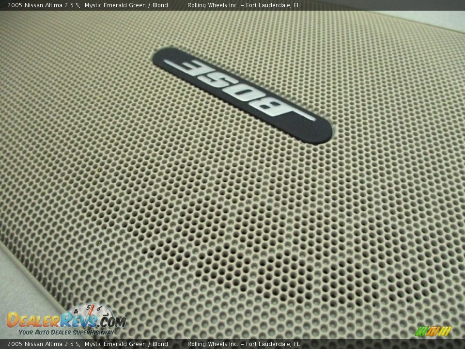 2005 Nissan Altima 2.5 S Mystic Emerald Green / Blond Photo #20