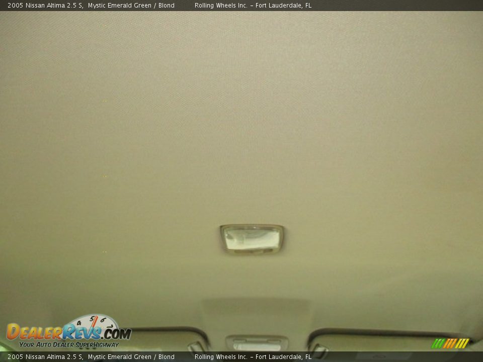2005 Nissan Altima 2.5 S Mystic Emerald Green / Blond Photo #24