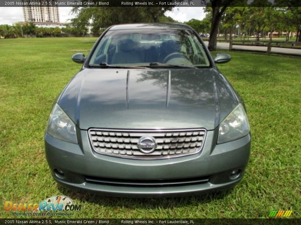 2005 Nissan Altima 2.5 S Mystic Emerald Green / Blond Photo #26