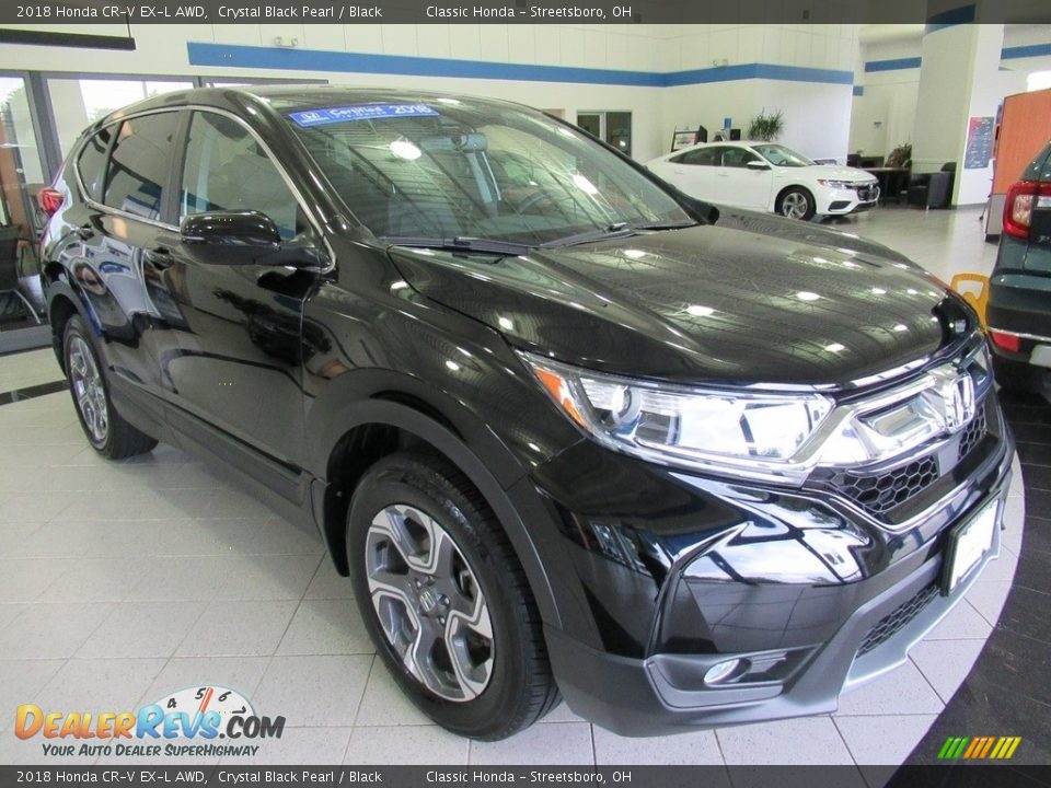 2018 Honda CR-V EX-L AWD Crystal Black Pearl / Black Photo #3