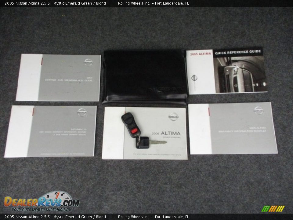 2005 Nissan Altima 2.5 S Mystic Emerald Green / Blond Photo #32