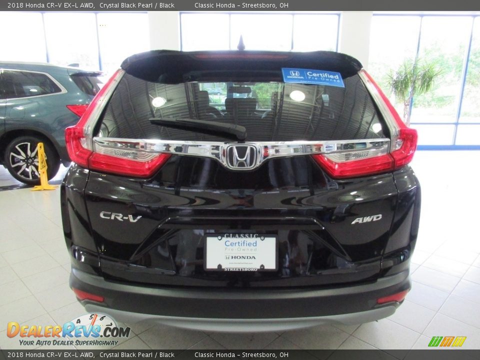 2018 Honda CR-V EX-L AWD Crystal Black Pearl / Black Photo #8