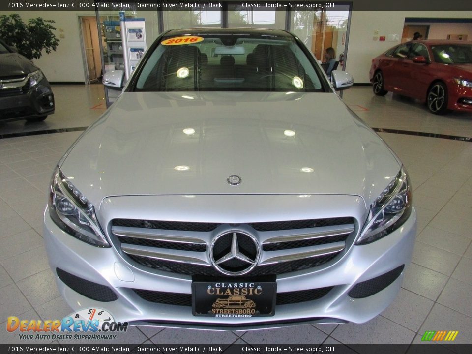 2016 Mercedes-Benz C 300 4Matic Sedan Diamond Silver Metallic / Black Photo #2