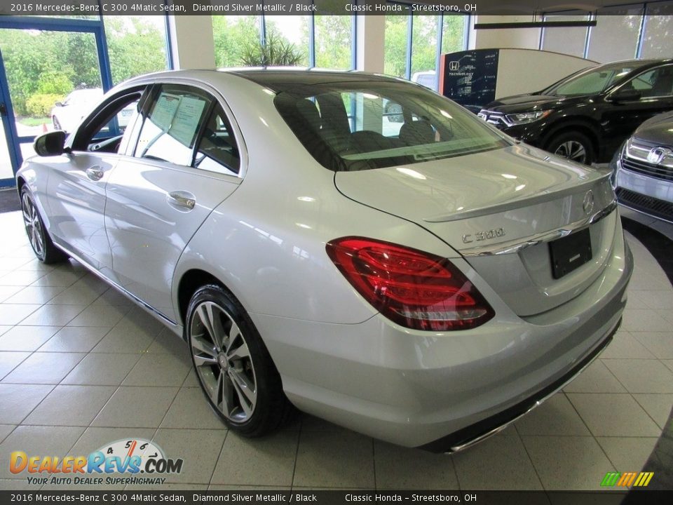 2016 Mercedes-Benz C 300 4Matic Sedan Diamond Silver Metallic / Black Photo #9