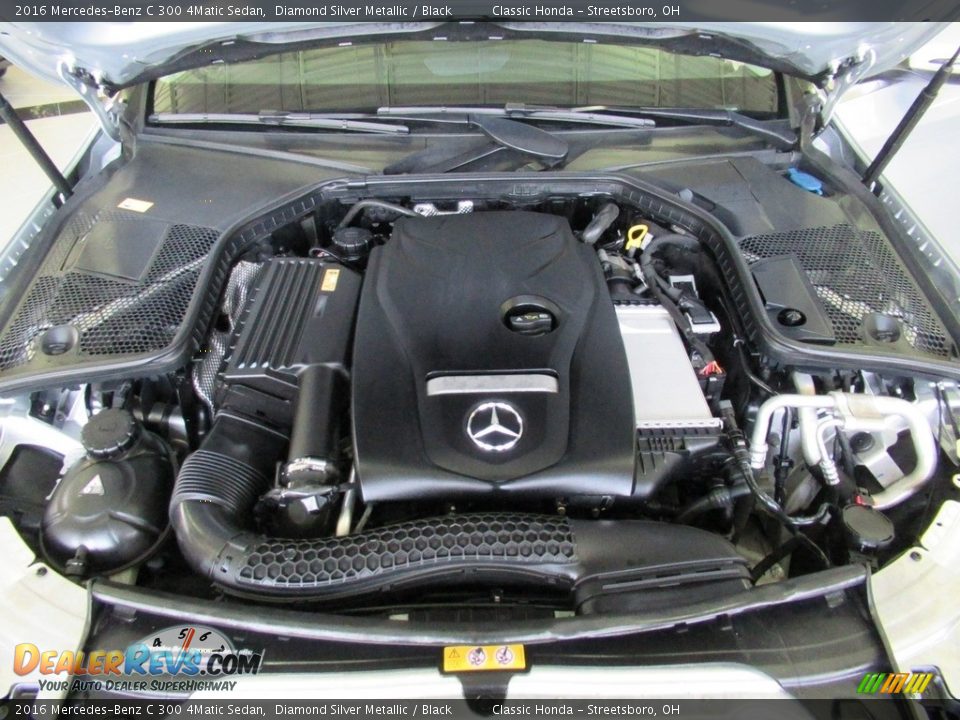 2016 Mercedes-Benz C 300 4Matic Sedan Diamond Silver Metallic / Black Photo #13