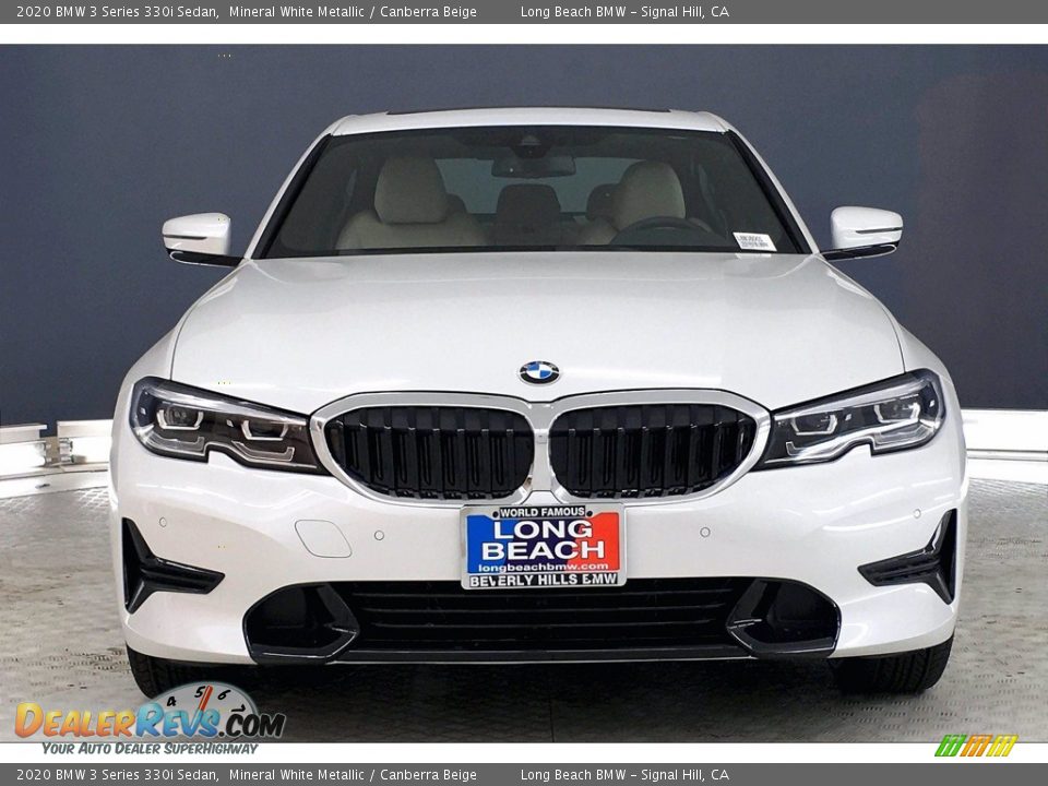2020 BMW 3 Series 330i Sedan Mineral White Metallic / Canberra Beige Photo #2