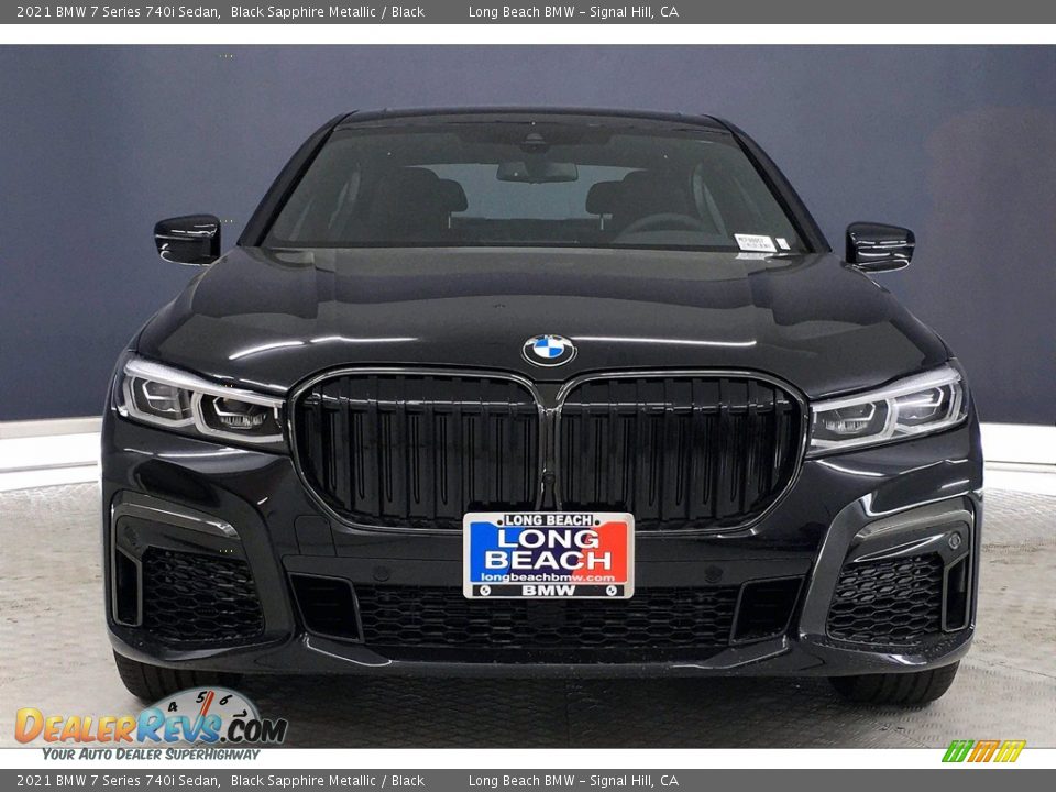 2021 BMW 7 Series 740i Sedan Black Sapphire Metallic / Black Photo #2