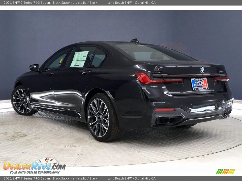 2021 BMW 7 Series 740i Sedan Black Sapphire Metallic / Black Photo #3